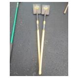 Pair Tru Temper II Trenching Shovels