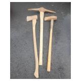 3 Hand Tools: Axe, Pickaxe, Sledge
