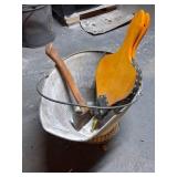 Vintage Hatchet, Bellows & Coal Scuttle Set