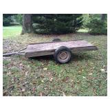 8ft Wooden Utility Trailer, No Title