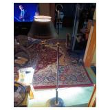 Black metal floor lamp