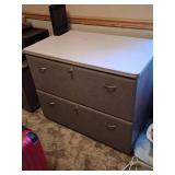 Large Two Drawer Filing Cabinet w/ Keys