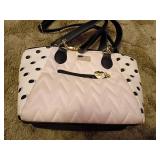 Betsey Johnson Polka Dot Quilted Satchel