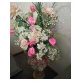 Large Artificial Floral Arrangement in Vase