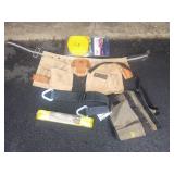 Tool Belt, Recovery Strap, Pouch Lot