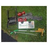 Yard Tools, Edging, Hummingbird Feeders Lot