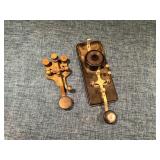 Telegraph Key Pair, Brass & Bakelite