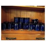 Cobalt Blue Glass Mugs and Tumblers