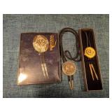 Three Bolo Ties: NRA, Colt, BSA Scouting