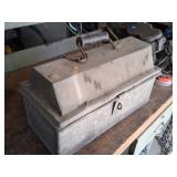 Vintage Metal Toolbox With Tools