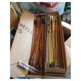 Vintage Wooden Arrows & Bow Strings