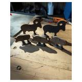 5 NRA .22LR Animal Silhouette Targets