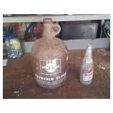 Pepsi Syrup Jug & Crown Bottle