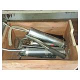 Six Assorted Manual Grease Guns