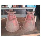 Pair Vintage Cast Iron Jack Stands
