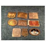 9 Vintage Belt Buckles