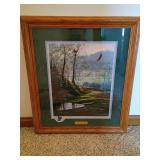 Signed Jack Paluh Print, Bald Eagle, Framed