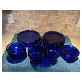 Cobalt Blue Glass Dinnerware
