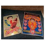Betty Boop Metal Sign Lot: Boopsi Cola & Love Mete
