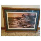 Terry Redlin "Peaceful Evening" Print, Framed
