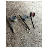 3 Electric Fence Reels with Stakes