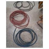 Three Workshop Rubber Air Hoses