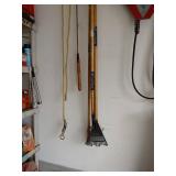 Garden Tools: 2 Rakes & Cultivator