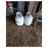 (2) Empty 20 lb Propane Tanks