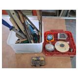 Bucket of Miscellaneous Workshop Tools