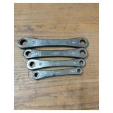 Sears Sae Ratcheting Box Wrench Set (4)