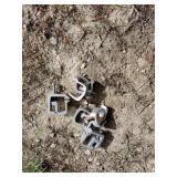 Aluminum Cap Mounting Brackets, Lot of 5