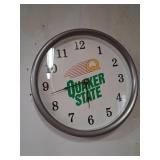 Quaker State Wall Clock, 10in Diameter