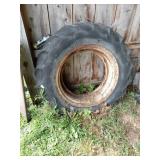 Firestone 12.4x28 Tractor Tire & Rim