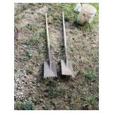 Vintage Metal Shingle Shovels