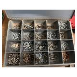 2 Compartment Bins of Wire End caps,Screws