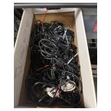 Box of Power Cords and Cables