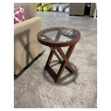 night stand/ glass top