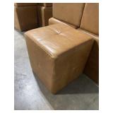 tan cube ottoman