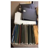 4 boxes of hanging folders,lrg poster paper