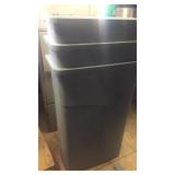 3 tall garbage cans