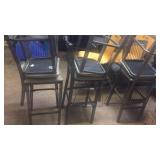 6 Hightop Metal Chairs