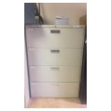 Wide 4 drawer file cabinet