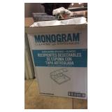 Box of Styrophome Containers and soap dispenser