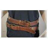 Mens Rocky Leather Belts with Hunting Accents