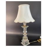 Vintage 21in Glass Lamp