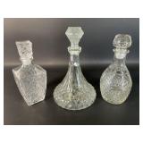 Trio of Decanters