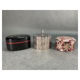 Collection of Lidded Trinket Boxes