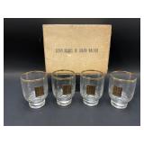 Vintage Hiram Walker Thorneï¿½s Scotch Glasses
