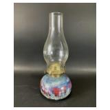 Julia Sutter Signed Glazed Pottery Oil Lamp