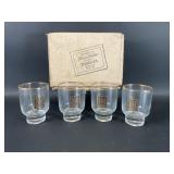 Vintage Hiram Walker Thorneï¿½s Scotch Glasses